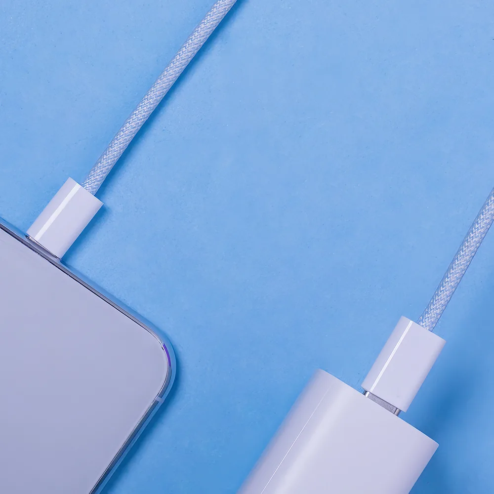 Maxlife MXUC-06 cable USB-C – USB-C 1,0 m 20W blue nylon