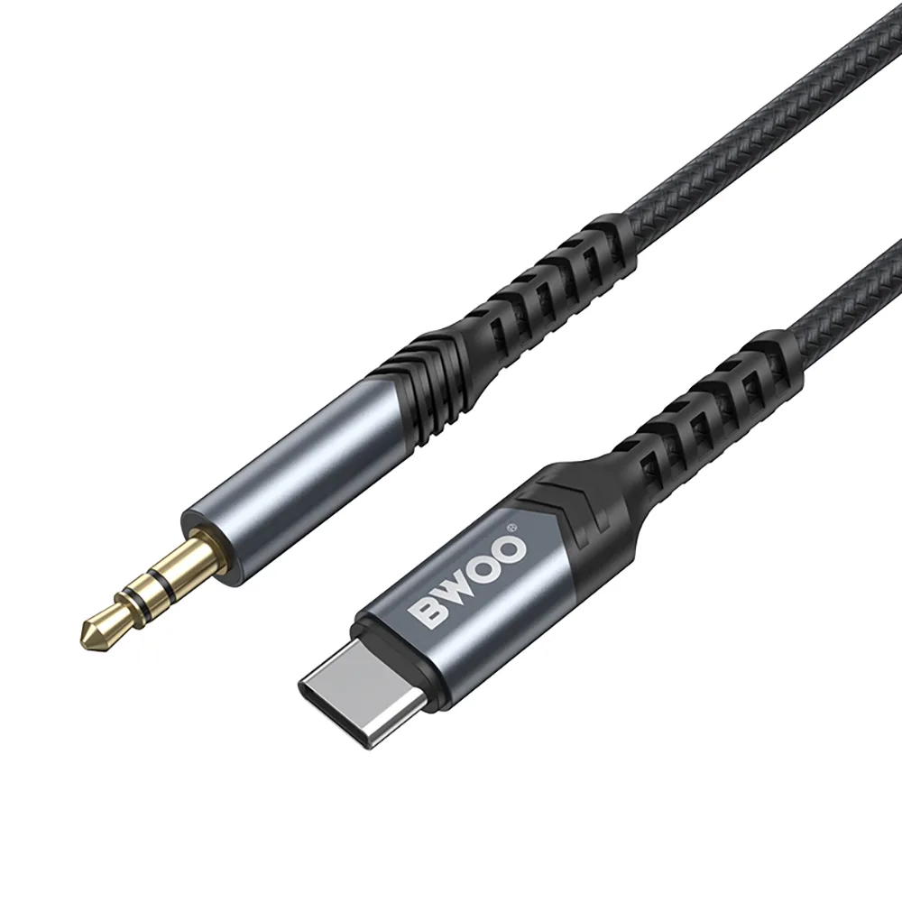 BWOO kabel AUX 3.5mm – USB-C BO-AUX066 czarny