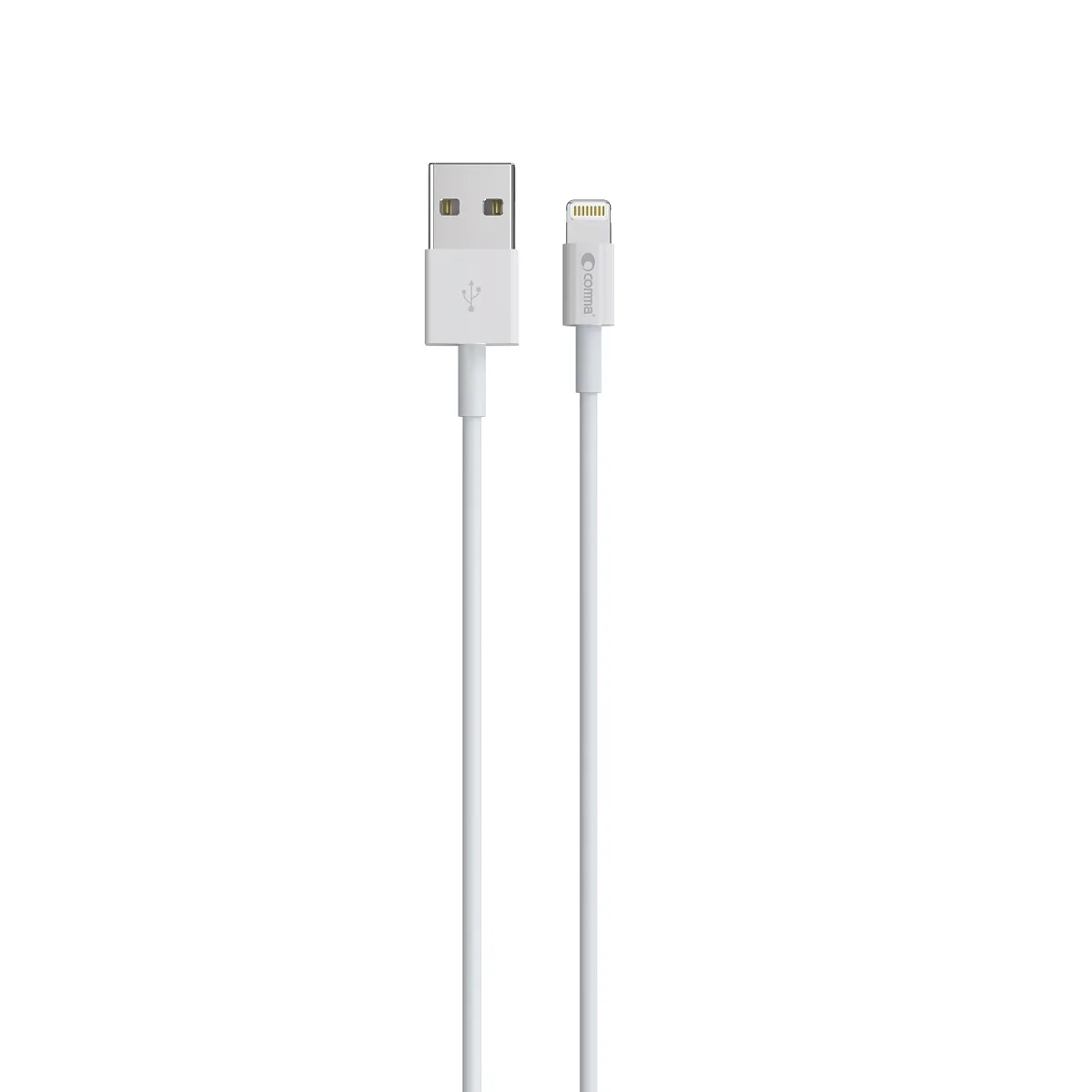 Komma-kabel Jub MFi USB – Lightning 2,4A 1,0m vit