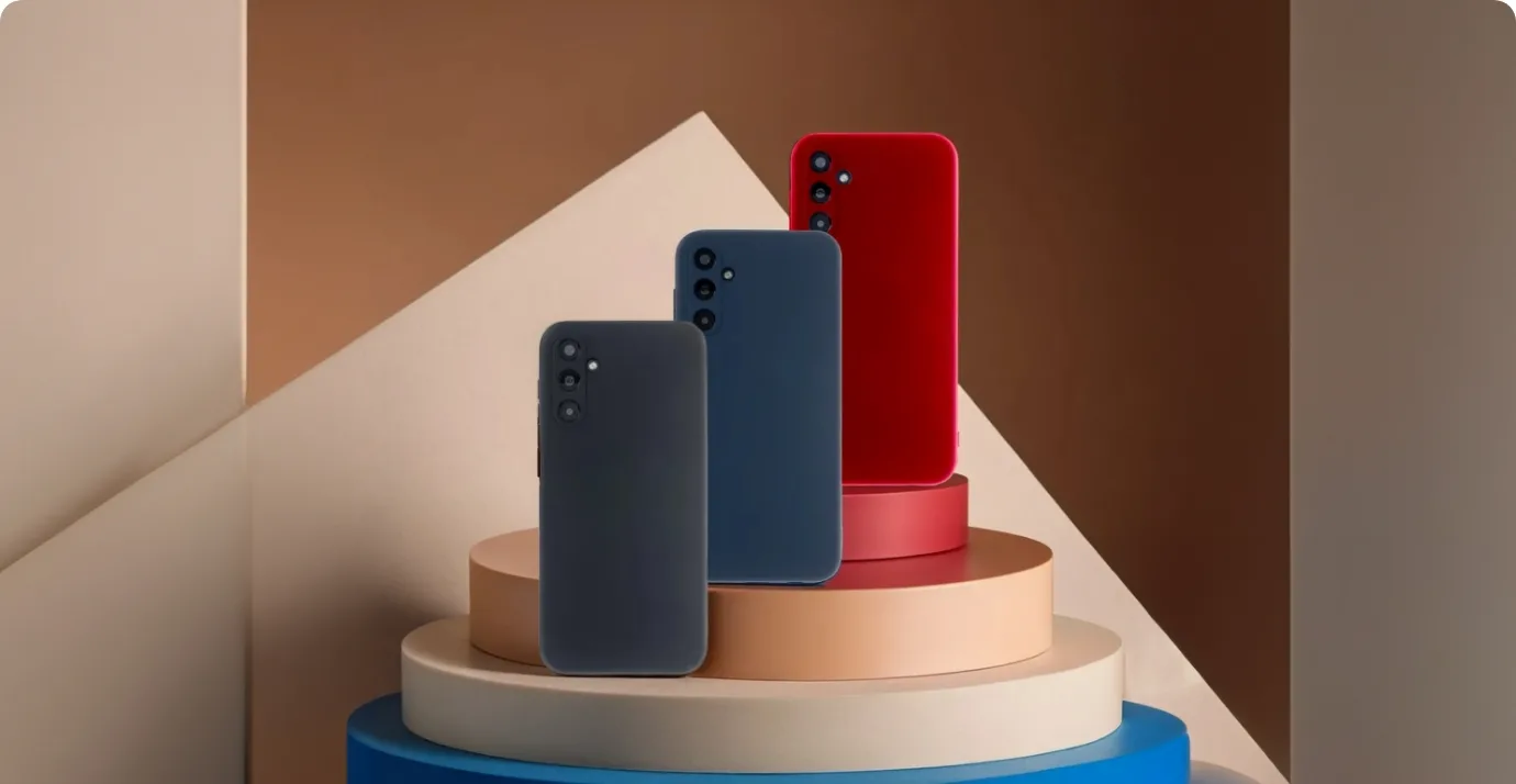 Silikonmjuk fodral för Samsung Galaxy S24 Plus i rött