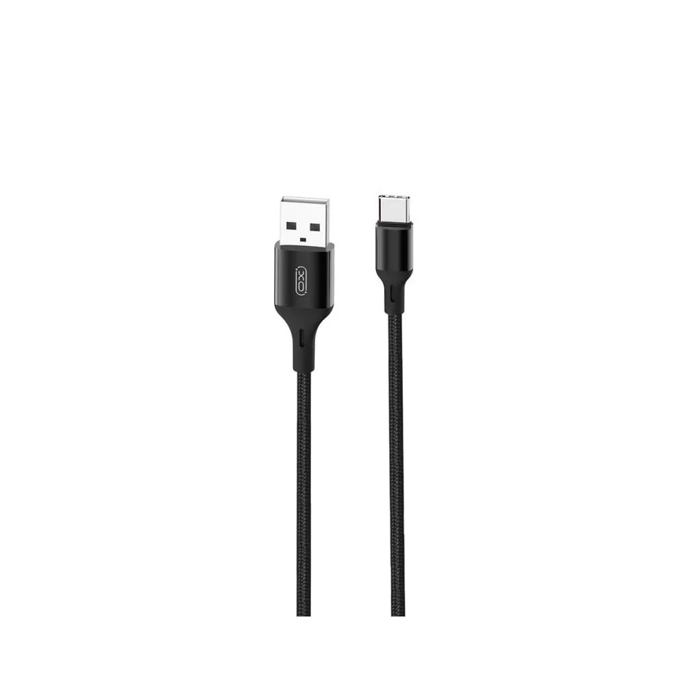 XO-kabel NB143 USB – USB-C 1,0 m 2,4A svart