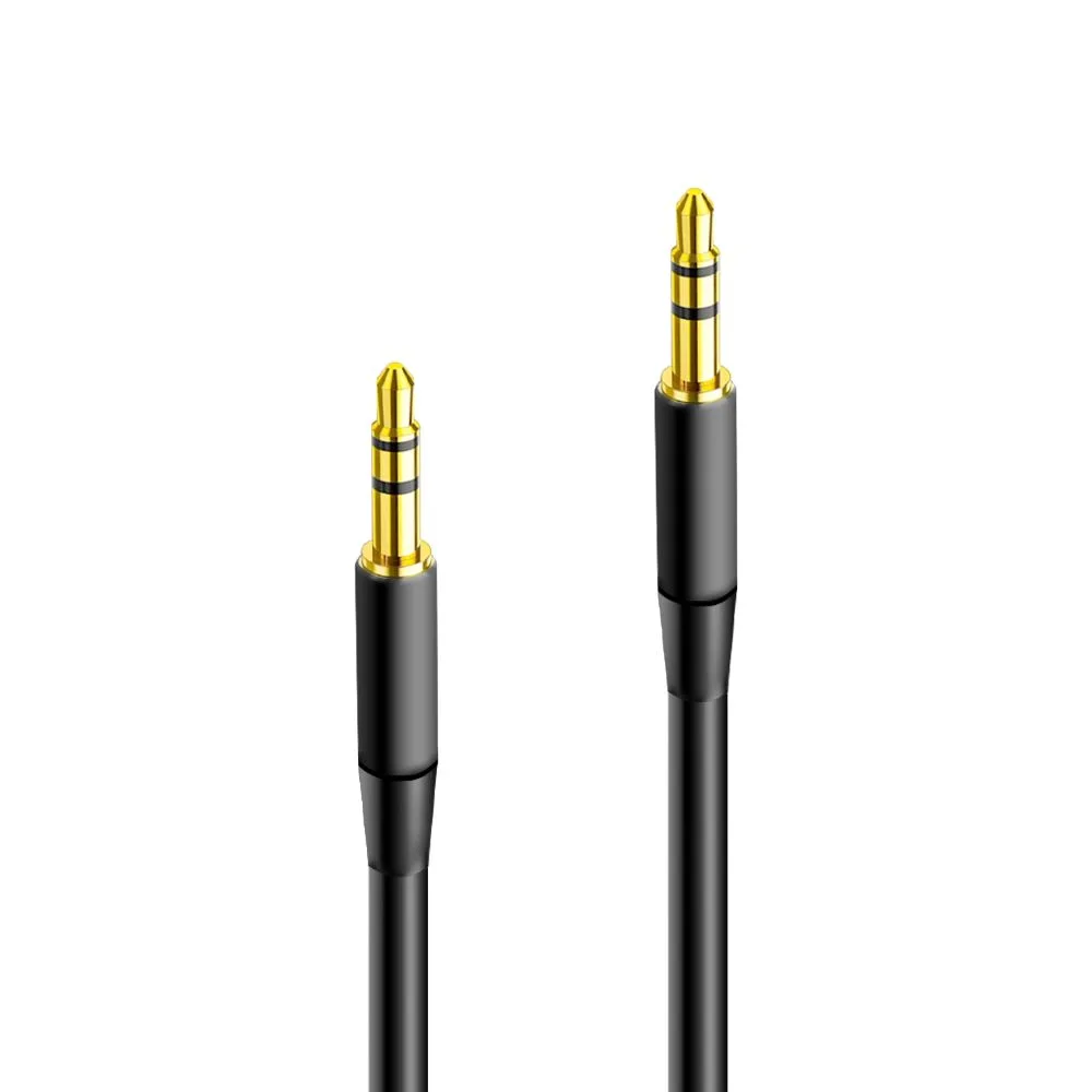 Maxlife ljudkabel 3,5 mm jack – 3,5 mm jack 1 meter svart