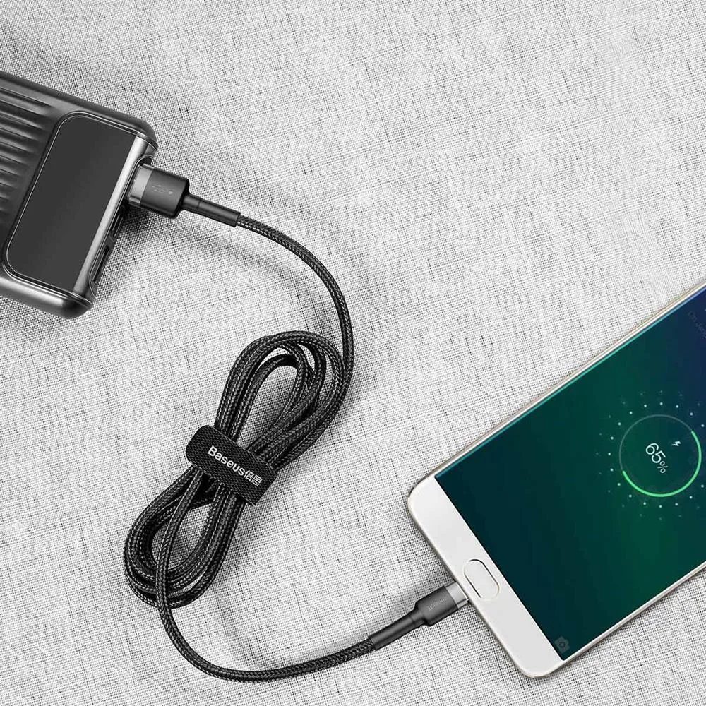 Baseus sladd Cafule USB – microUSB 2,0 m 1,5A grå-svart