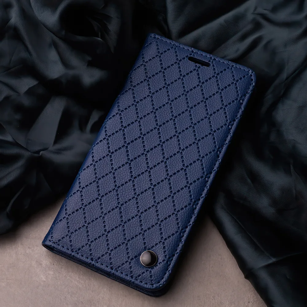 Smart Caro-fodral för Samsung Galaxy A55 5G i marinblå