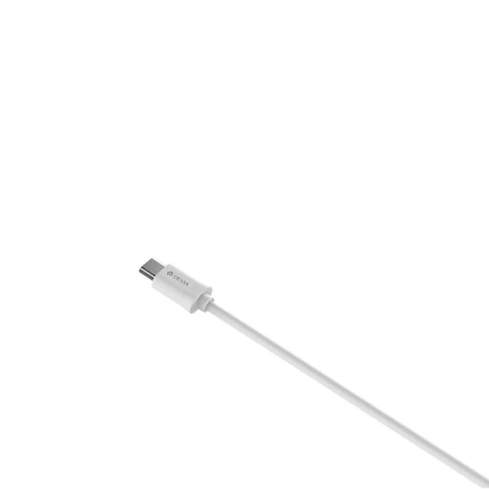 Devia cable Smart EC081 USB – MicroUSB 1,0 m 2,1A white