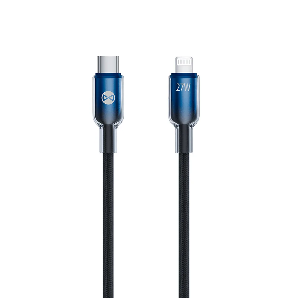 Forever Ombre kabel USB-C – Lightning 1,0 m 27W svart