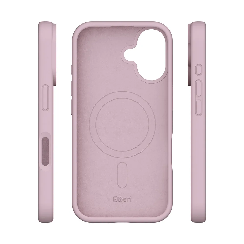 Etteri Silikon Mag-fodral för iPhone 16 Plus 6,7″ ljusrosa