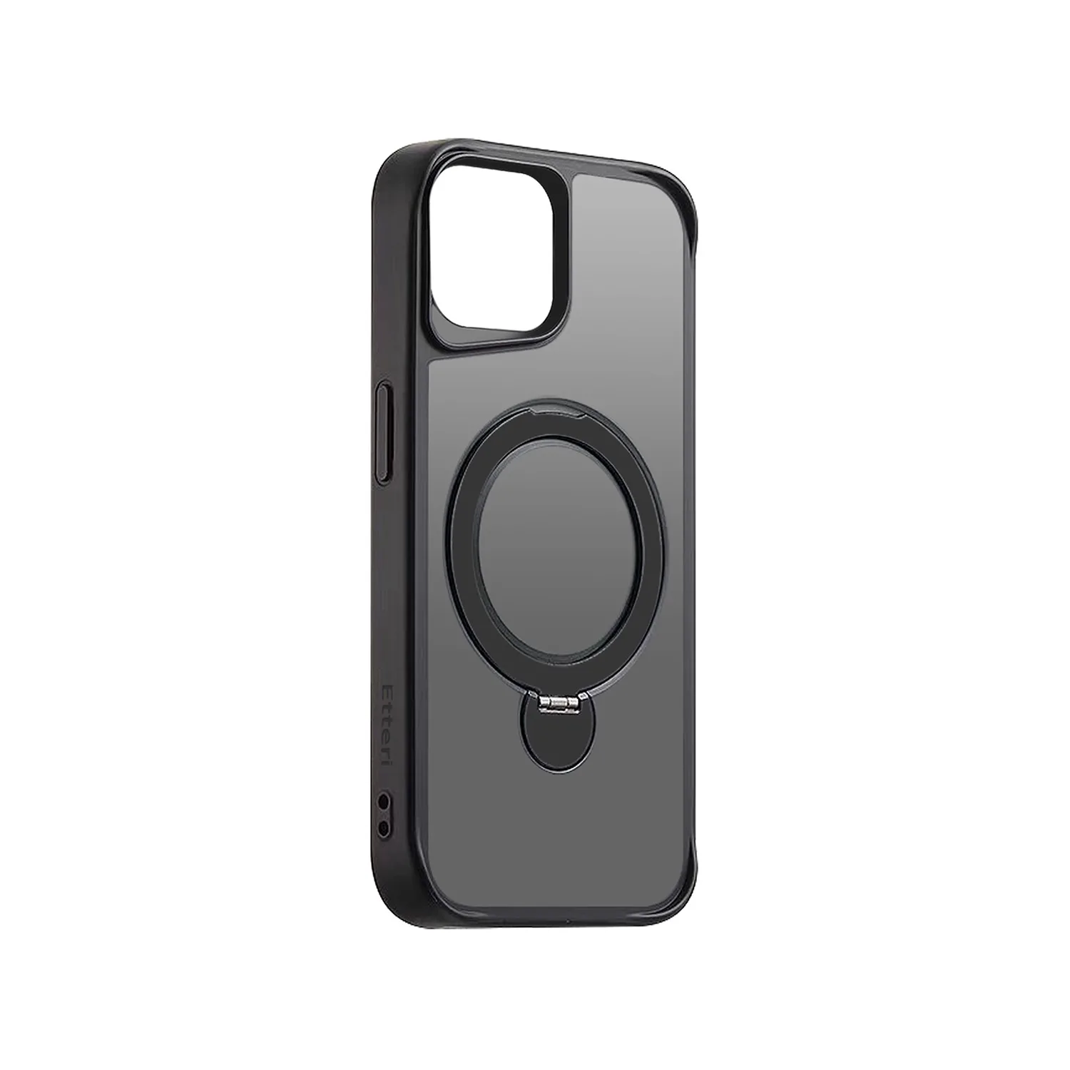 Etteri Matt Mag Ring-fodral för iPhone 14 6,1 tum svart
