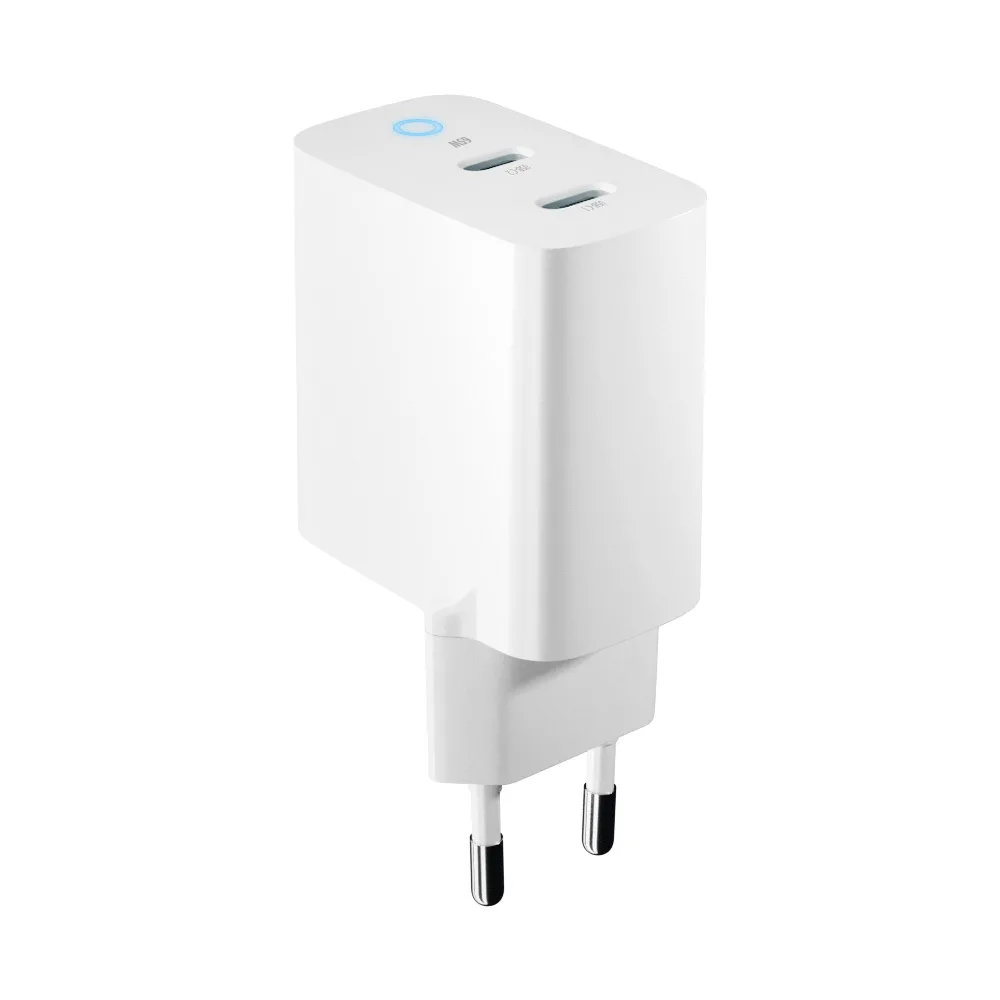 Forever TC-06-65CC GaN PD QC charger 2x USB-C 65W white