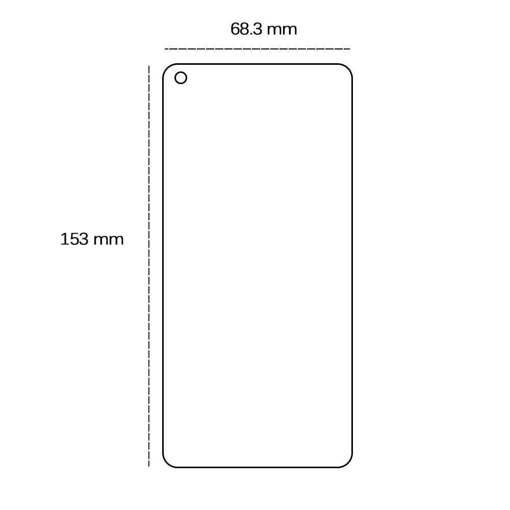 Tempered glass 2,5D for Oppo Reno 6 5G
