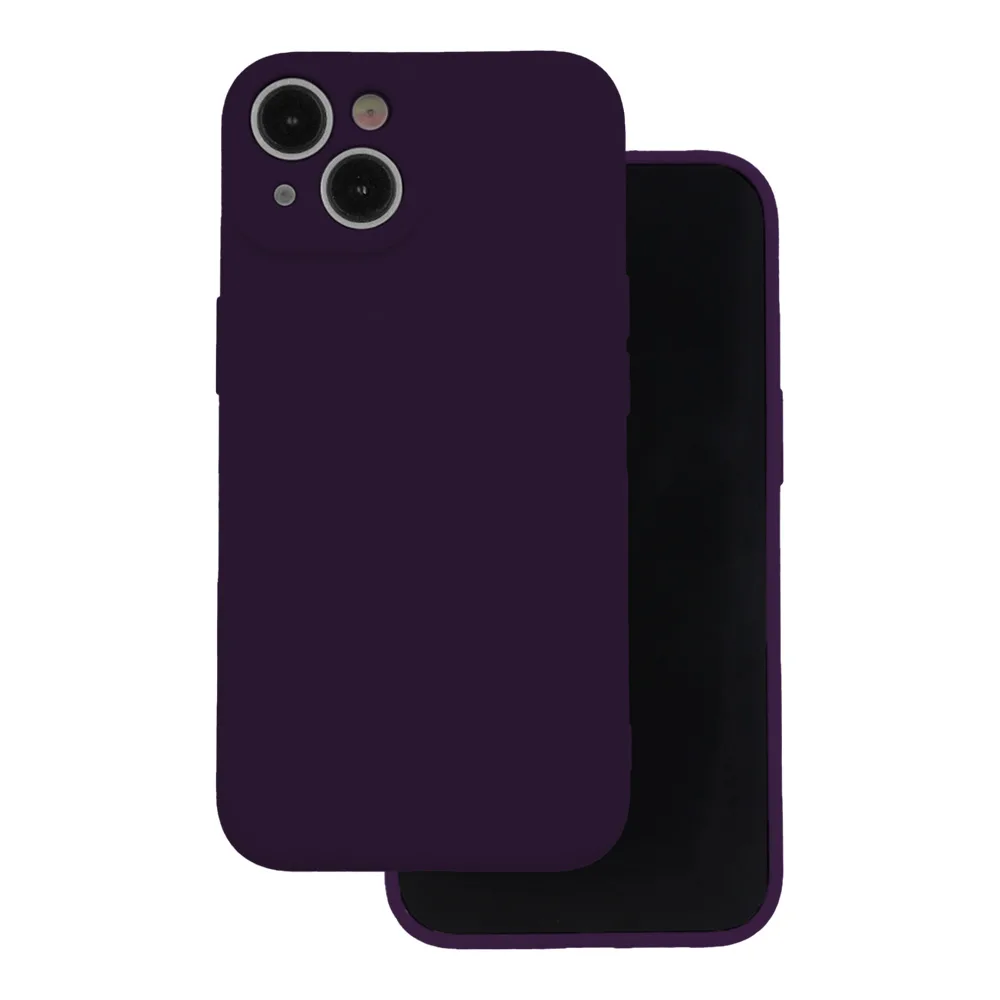 Silikonfodral för iPhone 16 Plus 6,7″ i plommonfärg