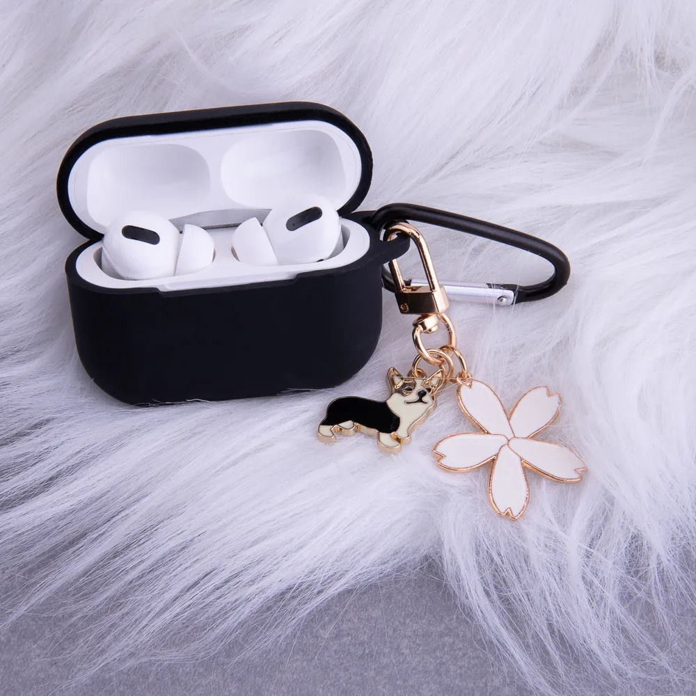 Case for Airpods 3 black with pendant