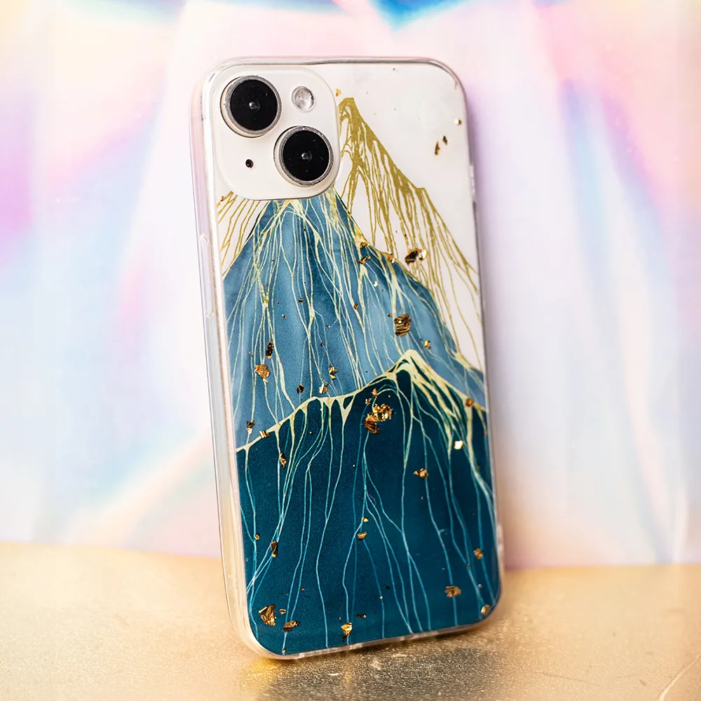Guld Glam-fodral till Samsung Galaxy A25 5G (global) mountain