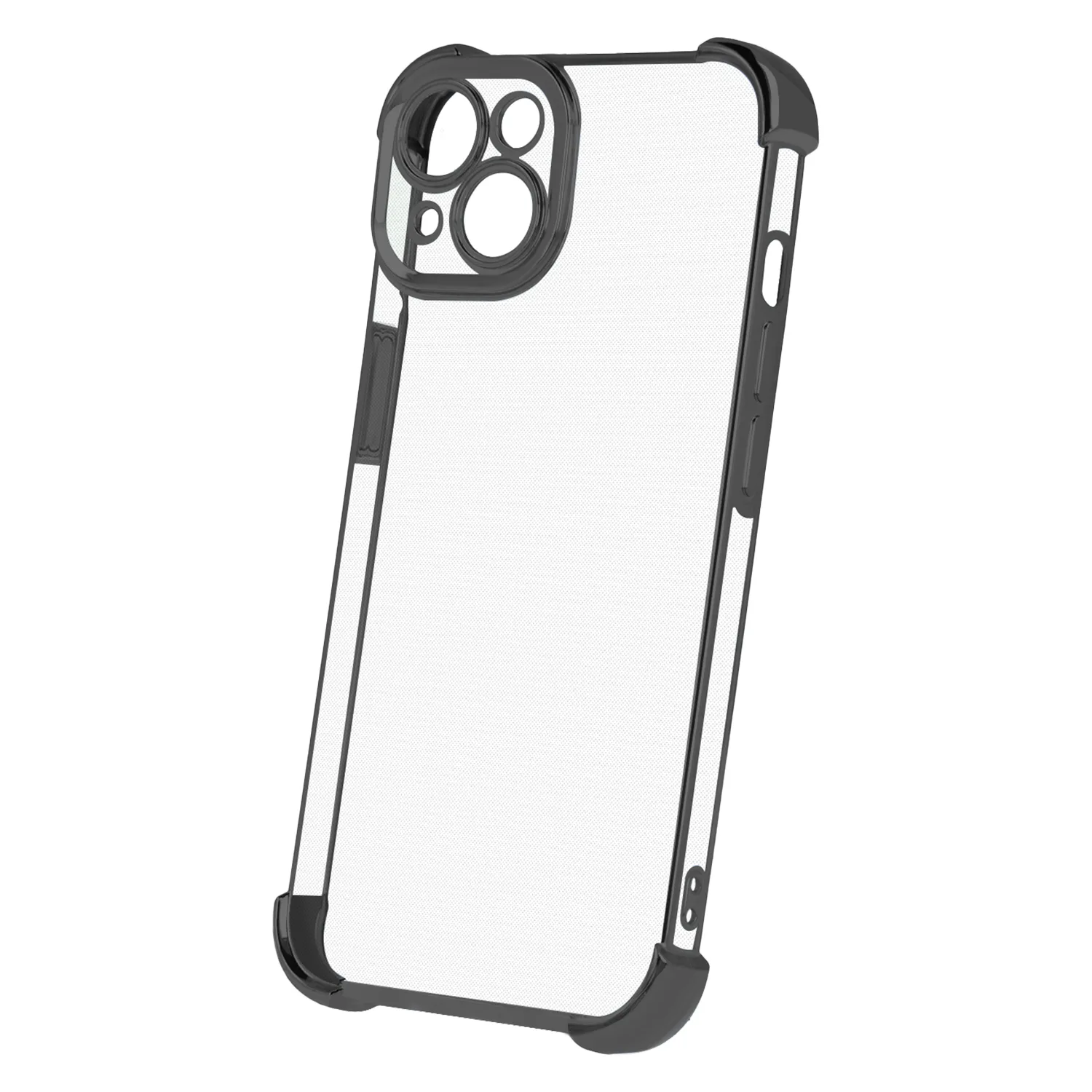 Anti Shock Chrome-fodral för iPhone 15 6,1″ svart