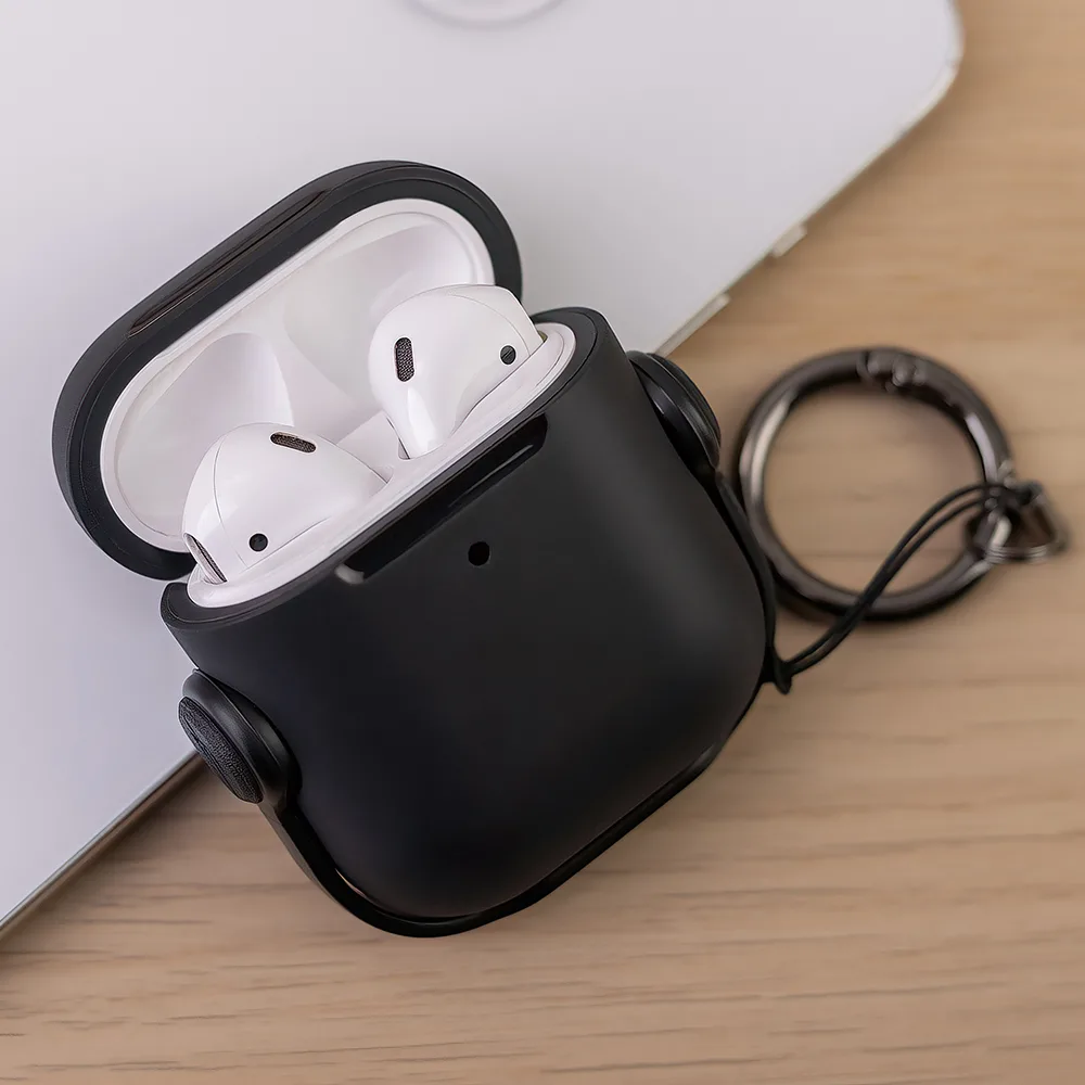 Fodral till AirPods / AirPods 2 Headset svart