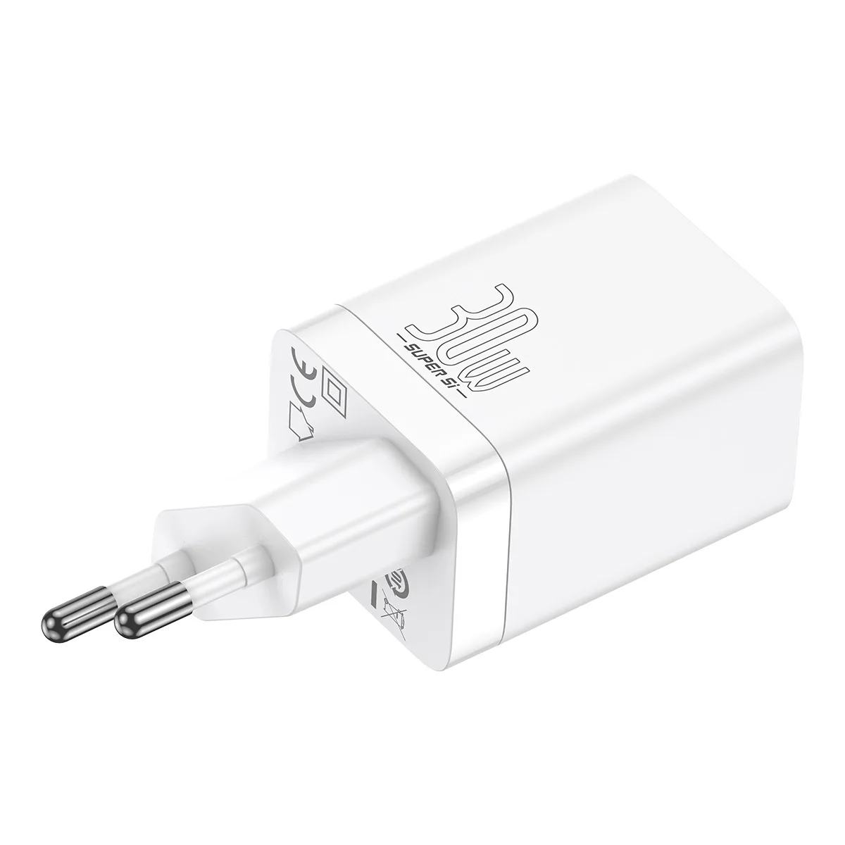 Baseus wall charger Super Si PD 30W 1x USB-C 1x USB white