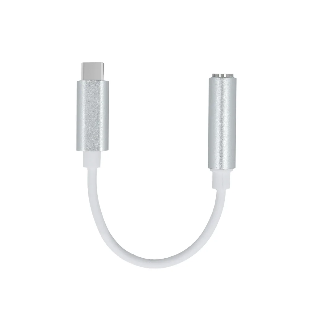 Setty adapter USB-C – audio jack 3,5mm white