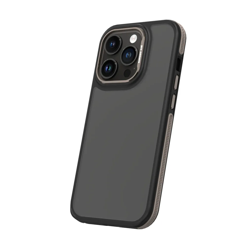 Kristallsvart fodral till iPhone 16e grå