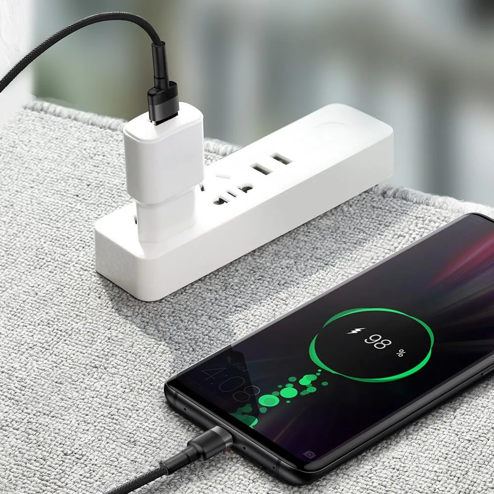 Baseus cable Cafule HW QC USB – USB-C 1,0 m gray-black 40W