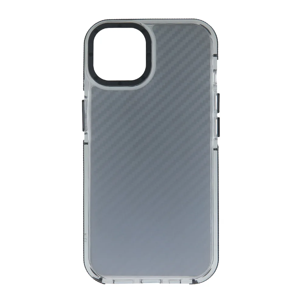 Akrylfodral med kolfiberdesign för iPhone 12 / 12 Pro 6,1″ svart