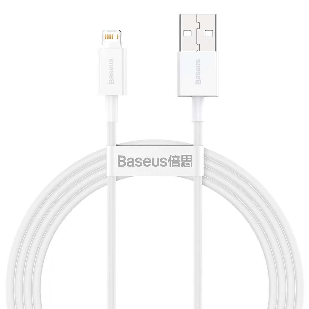 Baseus kabel Superior USB – Lightning 1,5 m 2,4A vit
