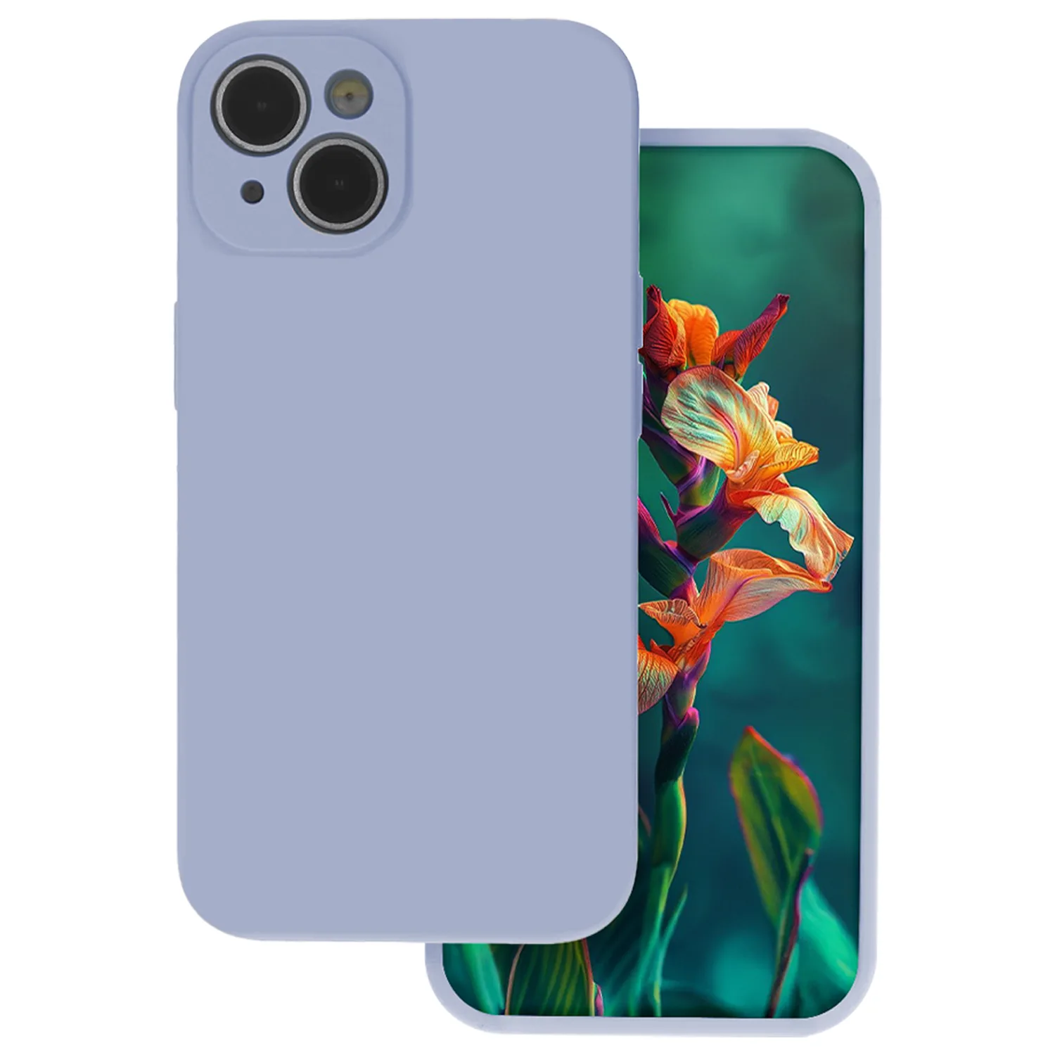 Silicon case for iPhone 17 6,3" baby blue