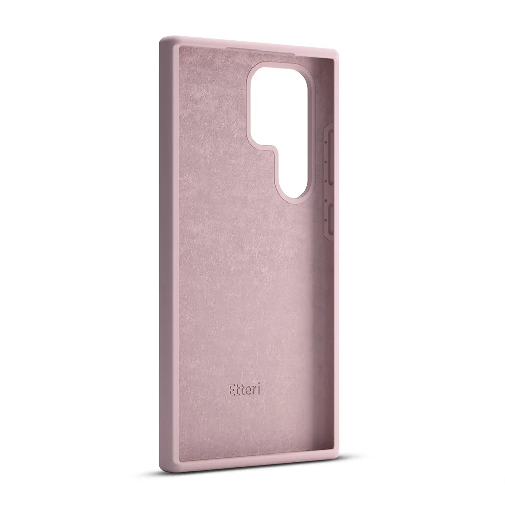 Etteri Silicone case for Samsung Galaxy S25 Ultra light pink