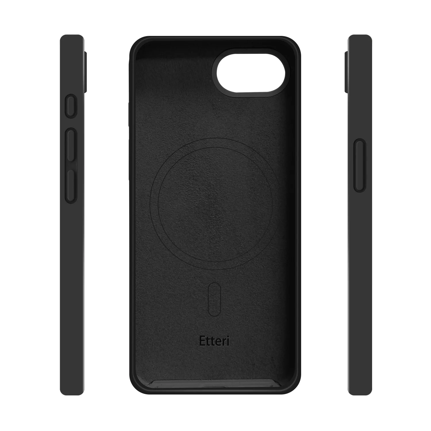 Etteri Silikon-Mag-fodral för iPhone 16e svart