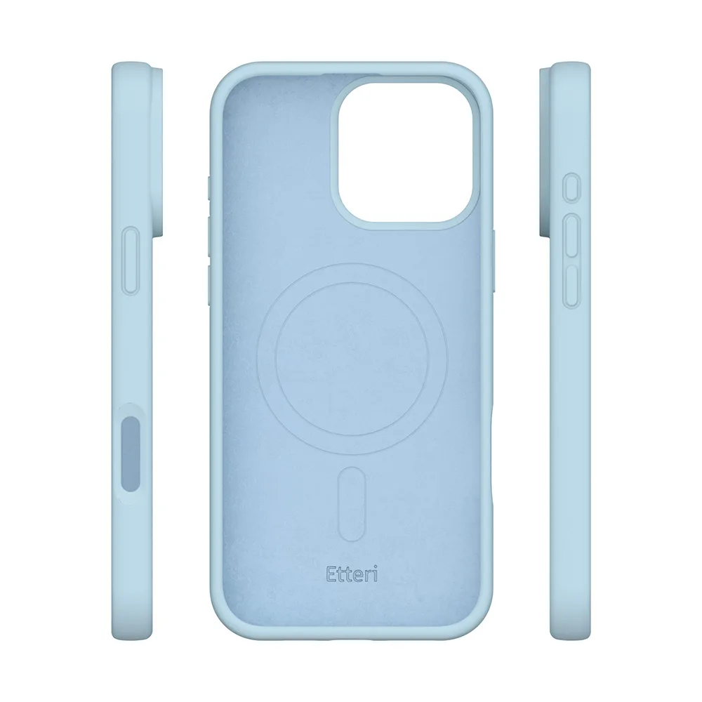 Etteri Silicone Mag-fodral för iPhone 16 Pro Max 6,9″ ljusblå