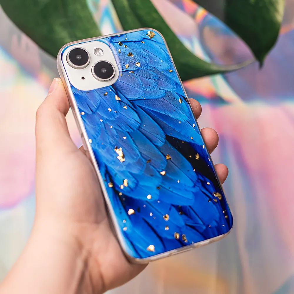 Guld Glam skal till Samsung Galaxy A35 5G blå