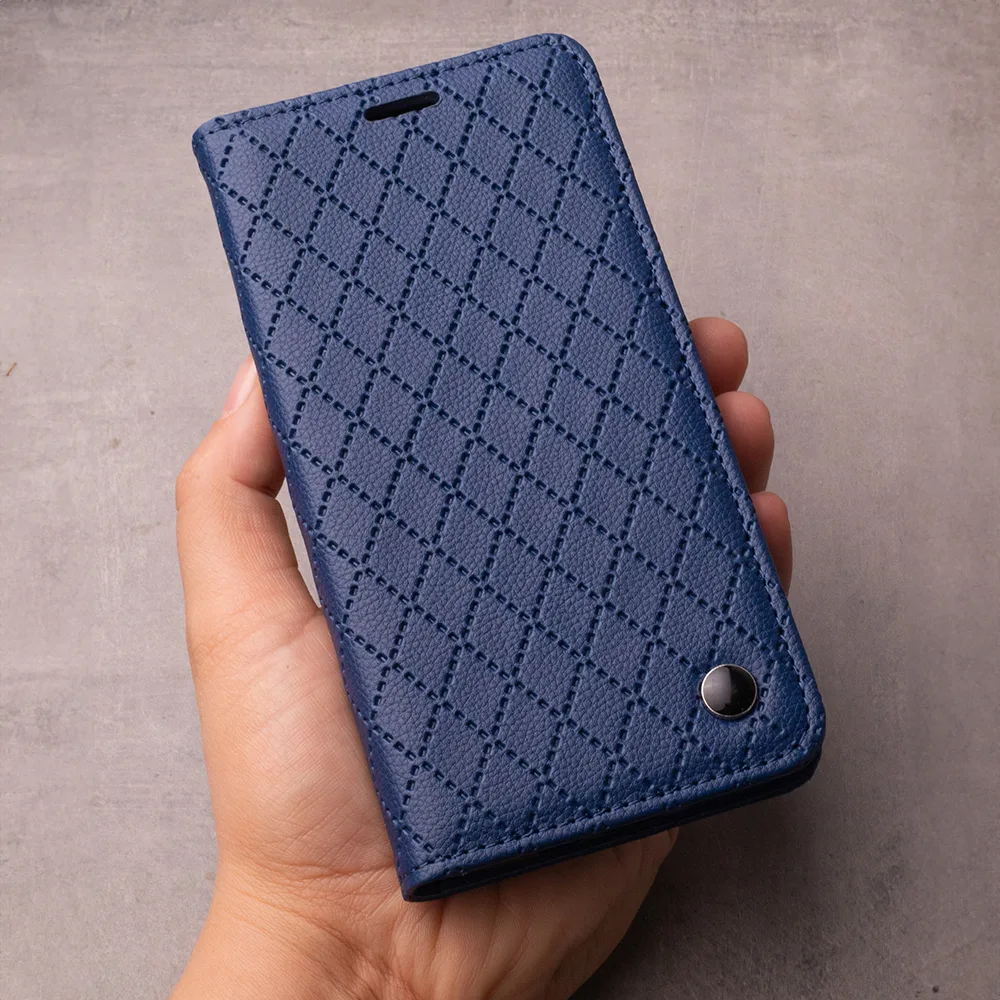 Smart Caro-fodral för Samsung Galaxy A55 5G i marinblå