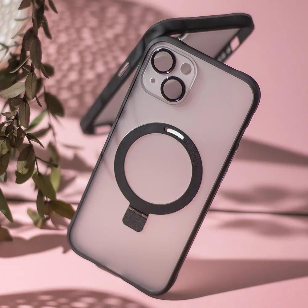 Mag Ring-fodral för iPhone 15 Plus 6,7″ svart