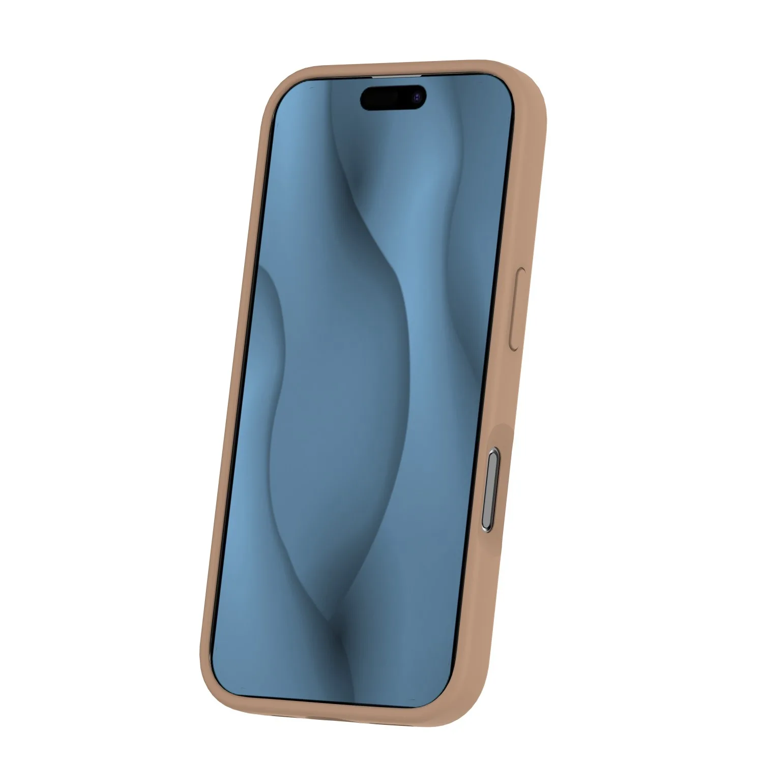 Silicone Thin Mag case for iPhone 16 6,1″ brown