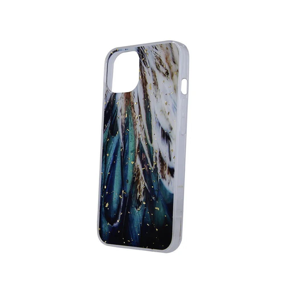 Guld Glam fodral för Samsung Galaxy A25 5G (global) fjädrar