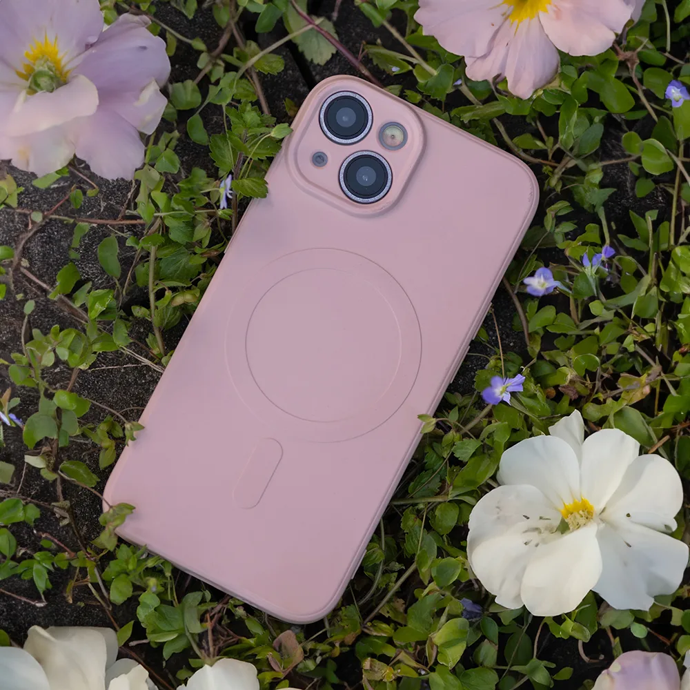 Simple Color Mag-fodral för iPhone 13 Pro Max 6,7″ rosa