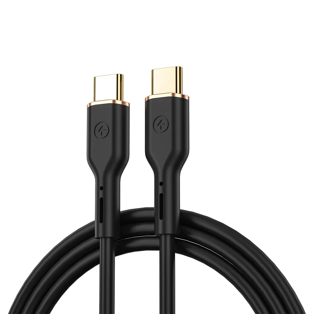 WIWU-kabel YQ02 USB-C – USB-C 100W 1,2 m svart