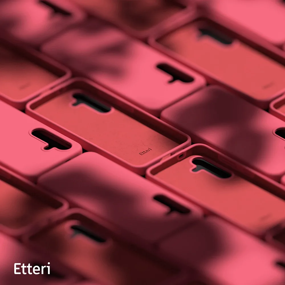 Etteri Silicone Mag case for Samsung Galaxy S25 Edge raspberry