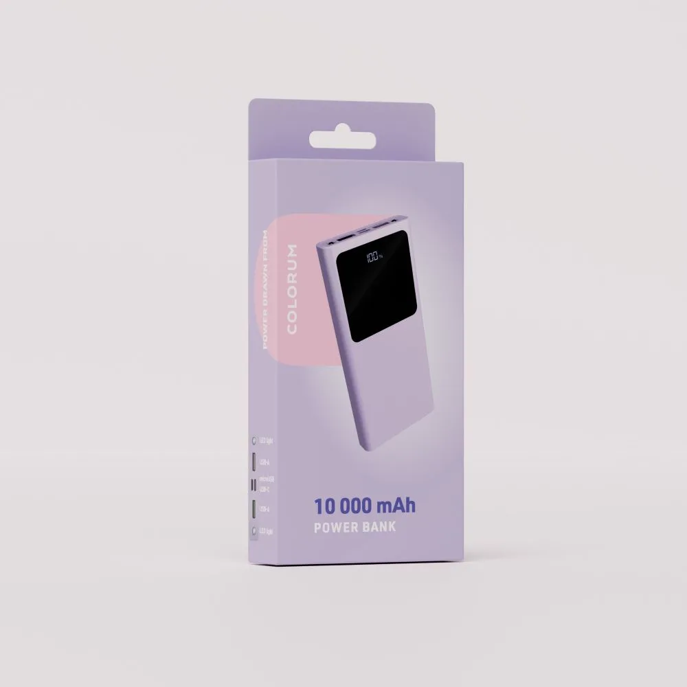 COLORUM Power bank 10 000 mAh CPB10-09 xLavenda