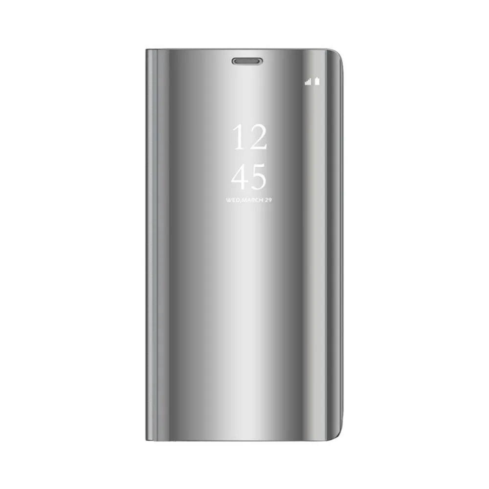 Smart Clear View-fodral för Samsung Galaxy A14 4G / A14 5G silver