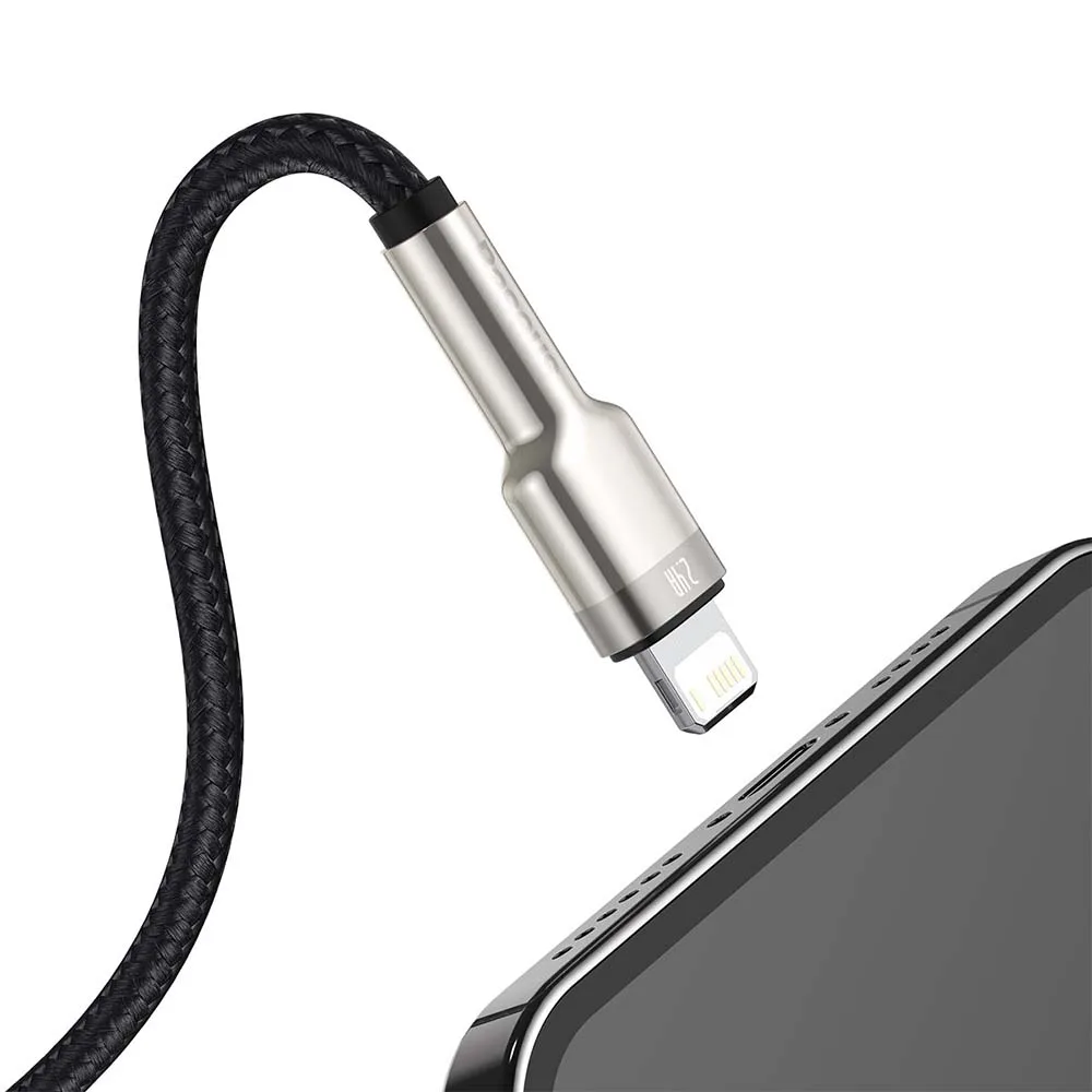 Baseus cable Cafule Metal USB – Lightning 1,0 m 2,4A black