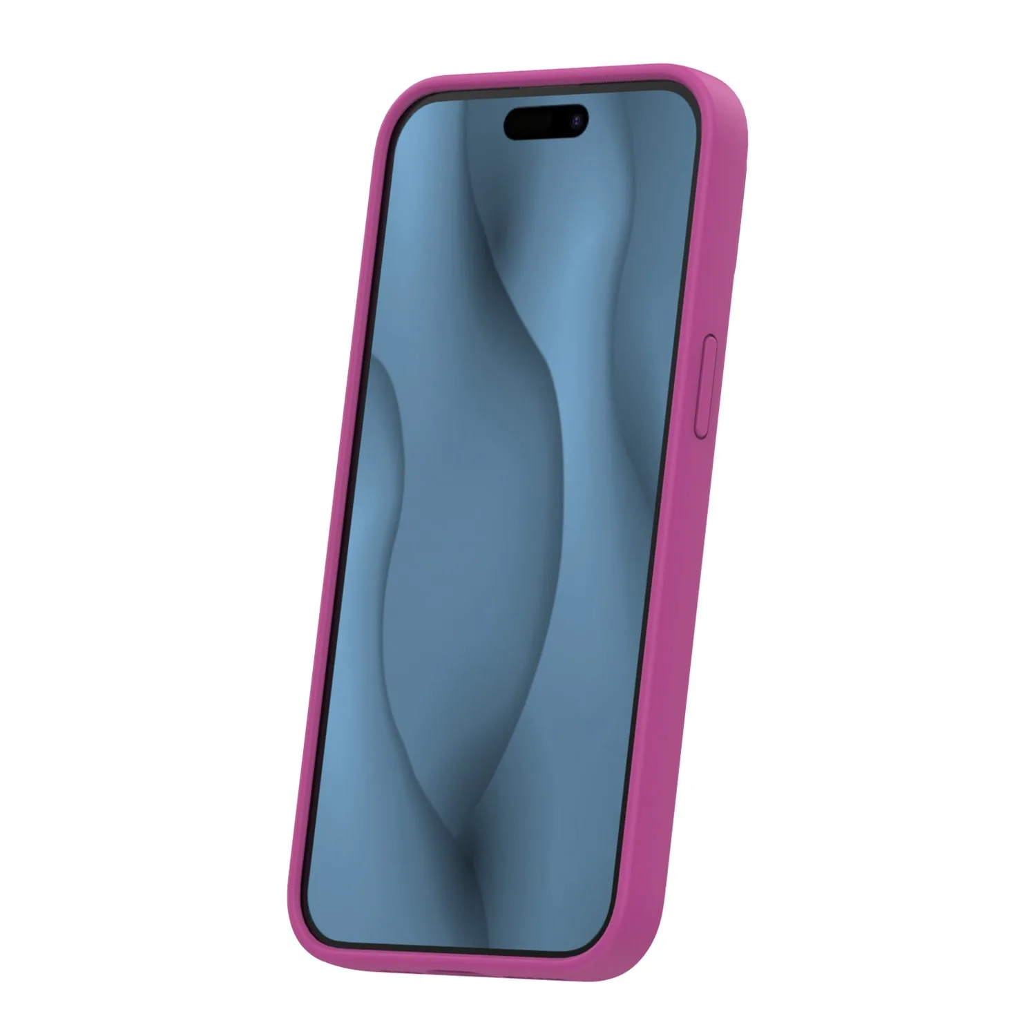 Silicone Thin Mag case for iPhone 16 Pro 6,3″ fuschia