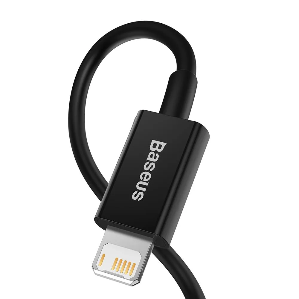 Baseus cable Superior USB – Lightning 1,0 m 2,4A black