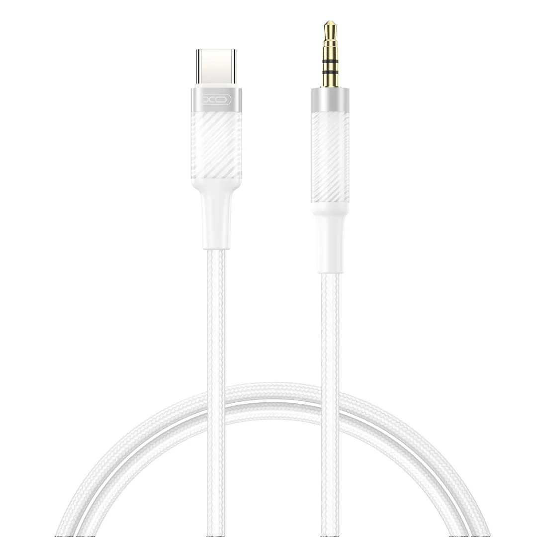 XO cable audio NB-R279B USB-C – jack 3,5mm 1,0m white