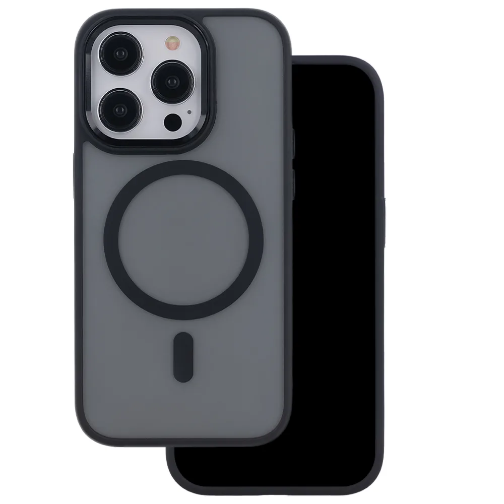 Fodral till iPhone 15 6,1″ i svart – Frozen Mag