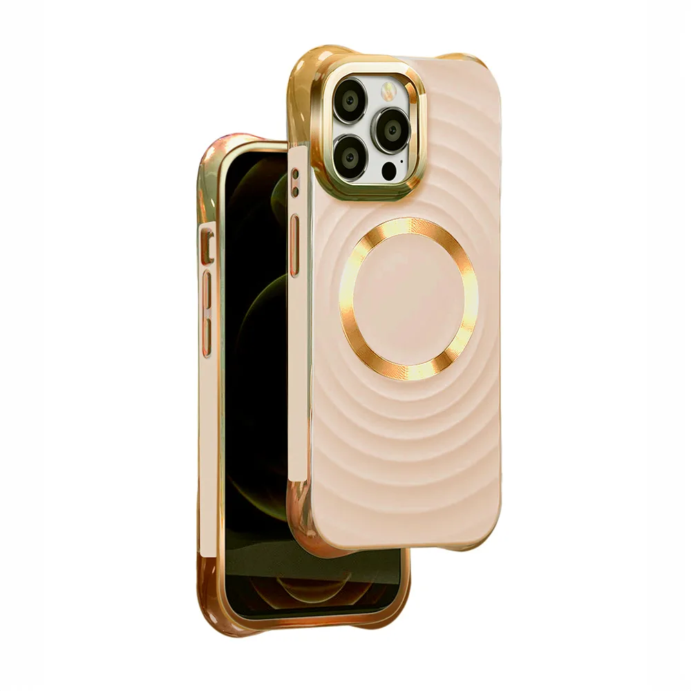 Circle Glam Mag-fodral för iPhone 13 Pro 6,1″ i rosa