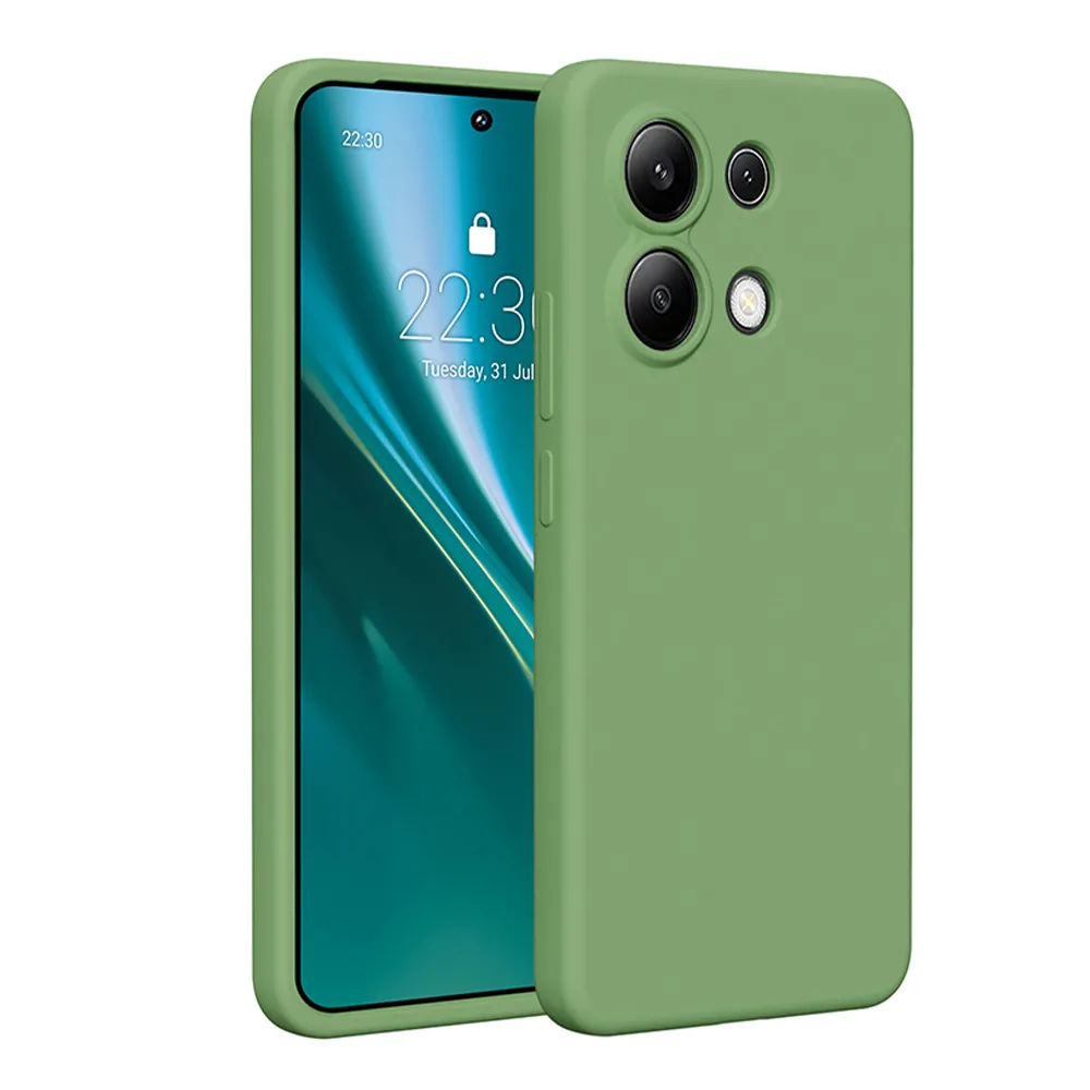 Ettra silikonfodral för Xiaomi Redmi Note 13 4G i ljusgrönt