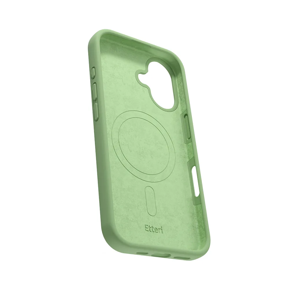 Etteri Silicone Mag-fodral för iPhone 16 Plus 6,7″ ljusgrönt