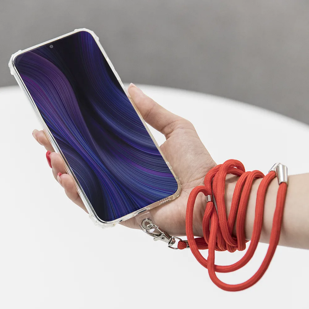Universell halsrem för telefoner i rosa