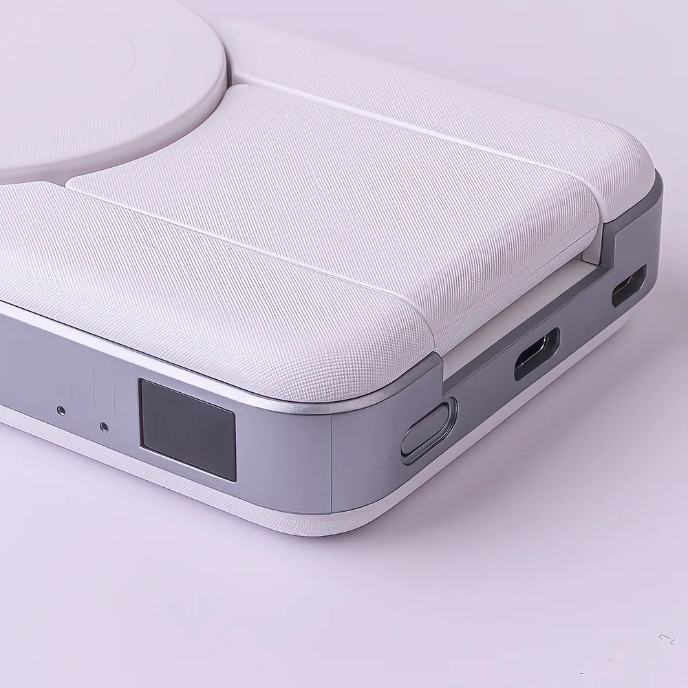 För evigt trådlös powerbank MATB-300 10000 mAh 3-i-1 vit