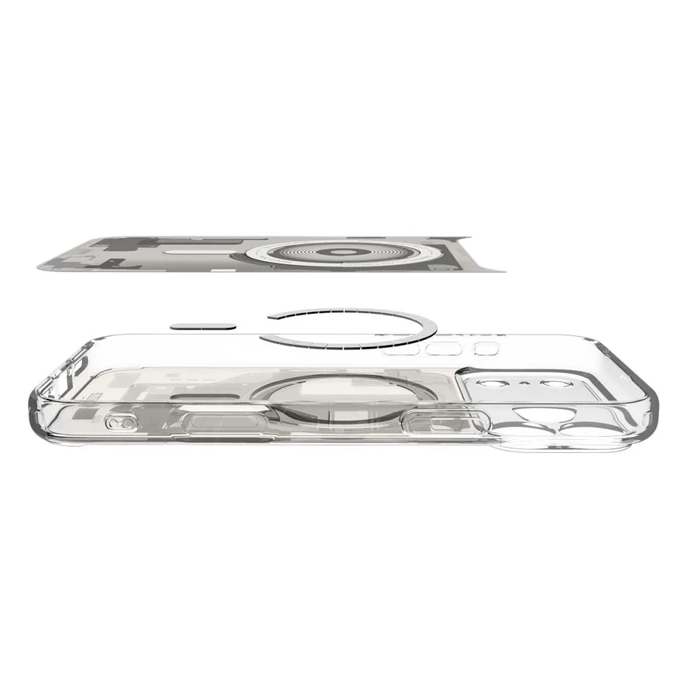 Spigen Ultra Hybrid Mag Magsafe case for iPhone 17 Pro Zero One Natural Titanium